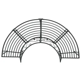 vidaXL Baumbank 160 x 80 x 89 cm Schwarz