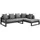 vente-unique Garten-Ecksofa - Aluminium - Anthrazit - MOLOKAI von MYLIA