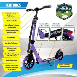 SereneLife Big Wheel Scooter Lila