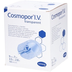 Hartmann Cosmopor® I.v. Verband zur Fixierung von Kurzkathetern transparent 9 x 7 cm