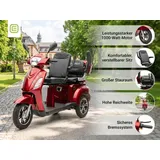 ECONELO E-Seniorenmobil Billy 2.0 3-Rad 1000 Watt Rot/Grau