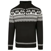 Brandit Textil Brandit Troyer Norweger Pullover - Schwarz/Weiß - L