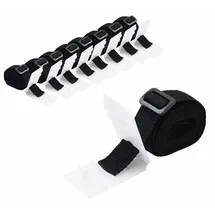 vidaXL Universal-Befestigungsbänder schwarz 1,8 m