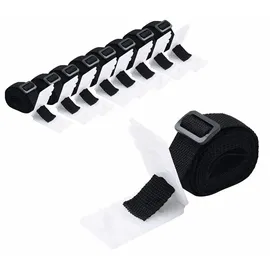 vidaXL Universal-Befestigungsbänder schwarz 1,8 m