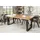 Licht-Erlebnisse - Esszimmertisch Industrial Design 160 x 90 cm Holz Metall Esstisch