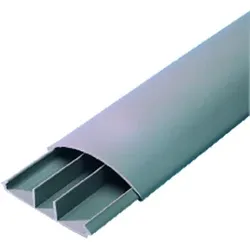 Aufbodenkanal 12x50mm, 2m, mit 3 Kammern, grau