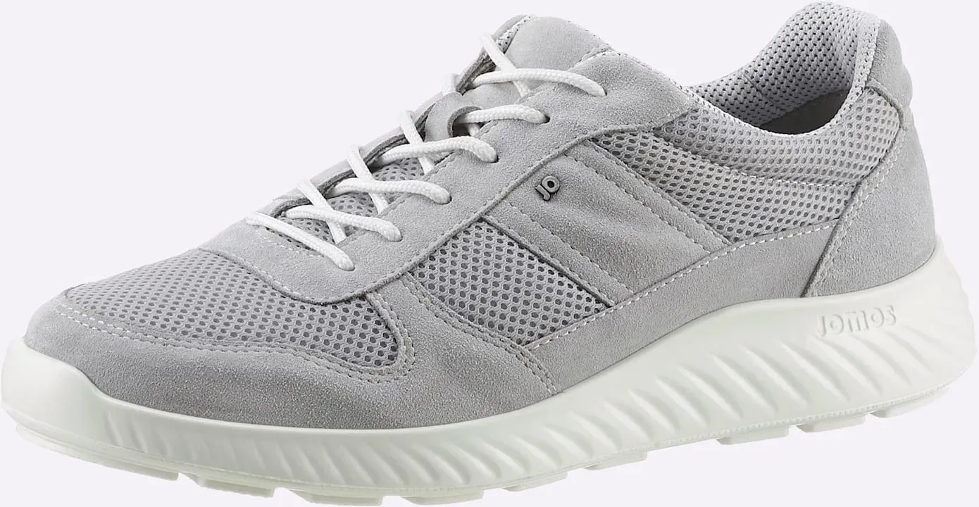 Sneaker JOMOS, Herren, Gr. 45, grau (hellgrau), Veloursleder, Schuhe Sneaker
