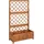 vidaXL Hochbeet mit Spalier 85 x 38 cm Massivholz Braun
