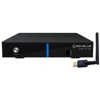 Gigablue UHD IP 4K mit 600Mbit Dual WiFi IP Netzwerk-Receiver