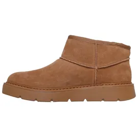 SKECHERS Damen Keepsakes Cozy Cozy Mini Slip-InTurnschuhe, Chestnut Suede Wool, 37