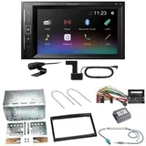 Pioneer DMH-A240DAB DAB+ Bluetooth Einbauset für Citroen C2 C3 Berlingo Jumpy