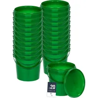 Benbow Eimer mit Deckel 1l Grün - lebensmittelecht, stabil,