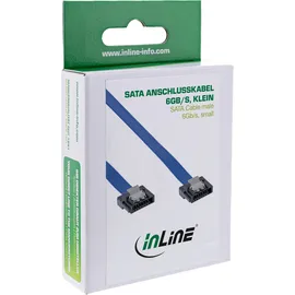InLine SATA 6Gb/s Anschlusskabel klein, mit Sicherheitslasche, 0,5m