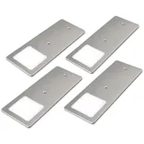 Kalb LED Unterbauleuchte LED Unterbauleuchten silber 5W- sehr flache Küchenleuchte, 4er Set neutralweiß, neutralweiss silberfarben