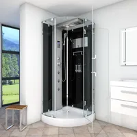 AcquaVapore D37-13R0-EC Dusche Duschtempel Komplett Duschkabine 90x90 MIT 2K Scheiben Versiegelung