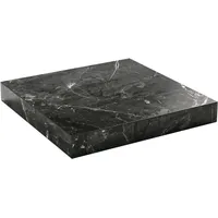 Impuls Küchen Arbeitsplatte IMPULS KÜCHEN "4 cm stark", carrara schwarz, B:250cm H:4cm T:60cm, Holzwerkstoff, Tischplatten, in vielen Breiten, passend zu allen Serien, von vier Seiten ummantelt