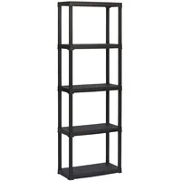 Artplast CD-Regal 60 x 30 x 176 cm Schwarz