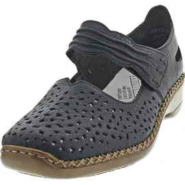 Rieker Damen Geschlossene Ballerinas, Blau 39