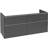 Villeroy & Boch Subway 3.0 Waschtischunterschrank C602L0VR 127,2x57,6x47,8cm, mit LED/Griff Aluminium glänzend, graphite