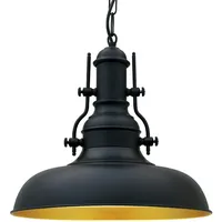 Bamyum Pendelleuchte E27 Ø31 cm Hängelampe, Schwarz Lampe