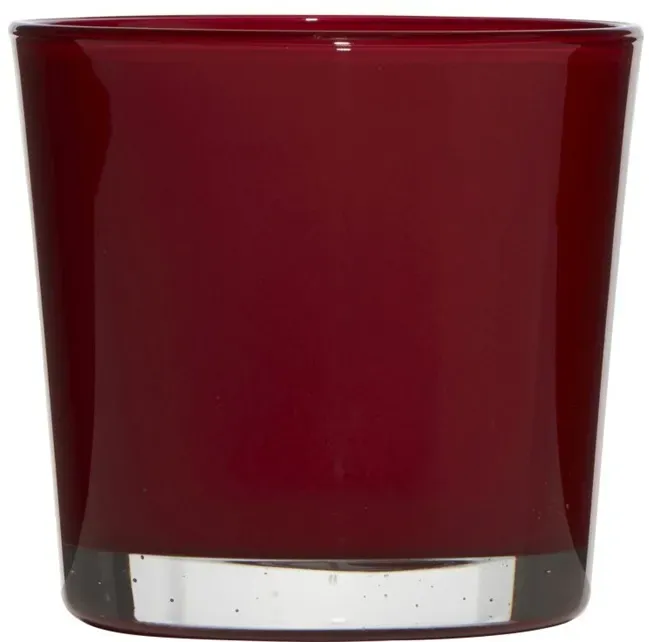 Glas Kübel H11D11,5cm Conner rot