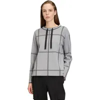 Betty Barclay Damen Strickpullover kariert patch Grey/Grey,46 - 46