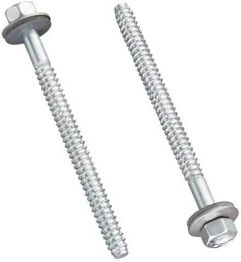Edelstahlschraube 6,3×80 Unterlegscheibe 3/8 Zoll Kopf – Befestigung Oberprofile auf Metallkonstruktion