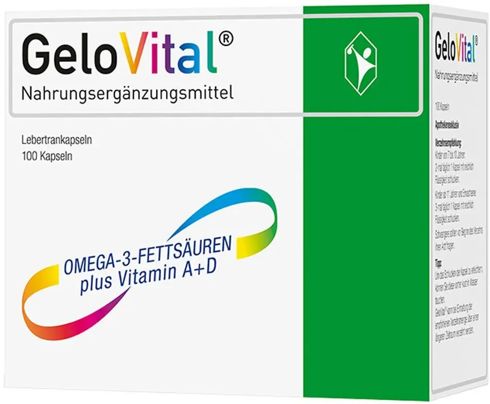 GeloVital Lebertrankapsel mit Vitamin A und Vitamin D