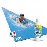 Slipn'Slide® 20 Meter XXL Pack | 2 Wasserrutschmatte 10 Meter + 1 Liter Extra-Rutsche 100% Naturseife | Slip and Slide Rutschmatte | Wasserspiel für Kinder & Erwachsene | OriginalCup®