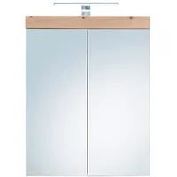 VCM ebuy24 Badezimmerspiegelschrank AmandaMando Bad Spiegelschrank 2 Türen einschl.