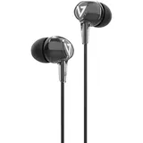 V7 STEREO EARBUDS W/INLINE MIC (Kabelgebunden), Kopfhörer, Schwarz
