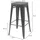 Proregal Barhocker 42 x 76 x 42 cm Grau