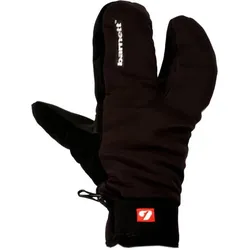 NBG-09 Schwarzer 3-Finger-Winter- und Ski-Softshell-Handschuh M