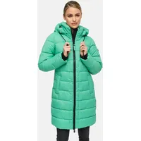 Marikoo Winterjacke "Kaltnäschen", Damen, Gr. L, grün (crystal grün), Obermaterial: 100% Polyester. Futter: 100% Polyester. Wattierung: 100% Polyester. Ärmelfutter: 100% Polyester, Jacken Winterjacke, mit abnehmbarer Kapuze und hochschließendem Kragen