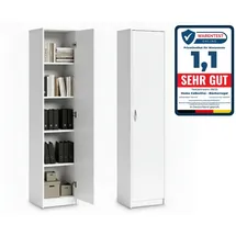 home collective Bücherregal Kleiderschrank 40 x 35 x 180 cm Weiß