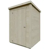 Kiehn-Holz Gerätehaus KH 16-007 Natur Unbehandelt 135 cm x 132 cm