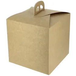 MONOUSO - Panettone Kraftkarton 500g 18,5x18,5x18,5cm (25 Stück)