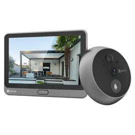 EZVIZ WLAN Türklingel mit 166° Weitwinkel und PIR-Sensor, 2MP Türspion Kamera mit 4,3 Zoll Farbbildschirm, 4600mAh Akku, AI Personenerkennung, Z...