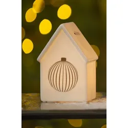 Haus Marolla Ball 10cm LED cremeweiß