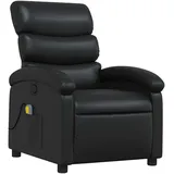 vidaXL Massagesessel Kunstleder 92 x 99,5 x 0 cm Schwarz mit Fernbedienung
