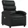 vidaXL Massagesessel Kunstleder 92 x 99,5 x 0 cm Schwarz mit Fernbedienung