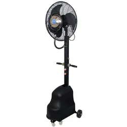 O'FRESH Außenbereich Hochleistungs-Nebelventilator - Terrasse - Schwarz - 180 cm - 180W - 10 Std. Laufzeit - Wasserrecycling