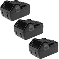 EXTENSILO 3x Akku Ersatz für Hitachi / Hikoki 33055,