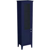 Vitra Valarte Hochschrank 53,5 x 39,5 x 196,5 cm Stahlblau Glas, MDF