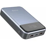 Swissten POWER BANK 20000 mAh 100W POWER DELIVERY PRO NOTEBOOKY (20000 mAh, Powerbank, für Laptop und MacBook USB-C Grau - Grau