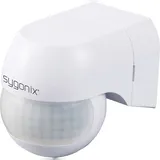 Sygonix SY-6118230 wandhängend, Aufputz PIR-Bewegungsmelder 180 Relais Weiß IP44