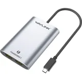 Wavlink WS-UTA02H Thunderbolt / HDMI Adapter [1x Thunderbolt - 2x HDMI®] Space Grau eindrähtig 50cm (HDMI, Thunderbolt, 50 cm), Data + Video Adapter, Grau