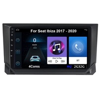 Autoradio Mit Navi Radio 9 Zoll Touchscreen GPS Navigation Für Seat Ibiza 2017-2020 Auto Zubehör Einfügen Und Verwenden Autoradio Mit Bluetooth Freisprecheinrichtung RDS SWC
