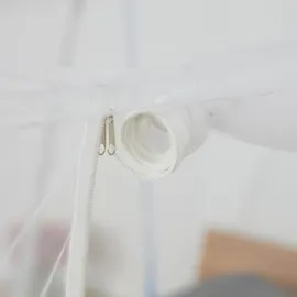 Relaxdays Moskitonetz faltbar Weiß/Türkis