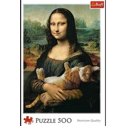 Trefl - Puzzle - Mona Lisa und Katze, 500 Teile